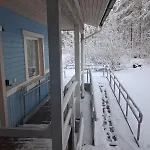 Traditional Finnish Lapland House At Wild Forest Backyard! 度假居