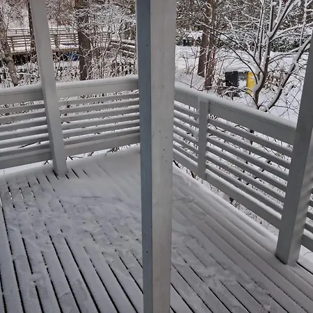 Traditional Finnish Lapland House At Wild Forest Backyard! *
