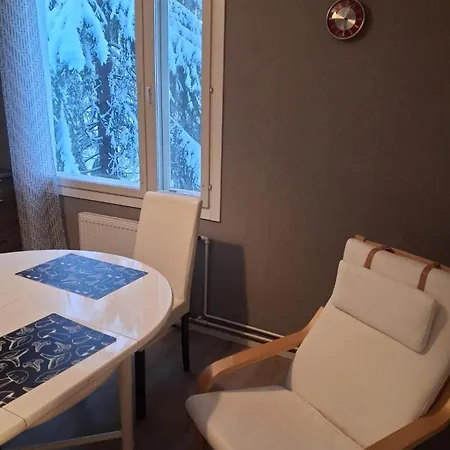 Traditional Finnish Lapland House At Wild Forest Backyard! *
