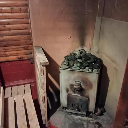Traditional Finnish Lapland House At Wild Forest Backyard! *