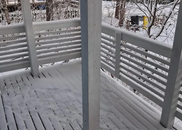Traditional Finnish Lapland House At Wild Forest Backyard! *