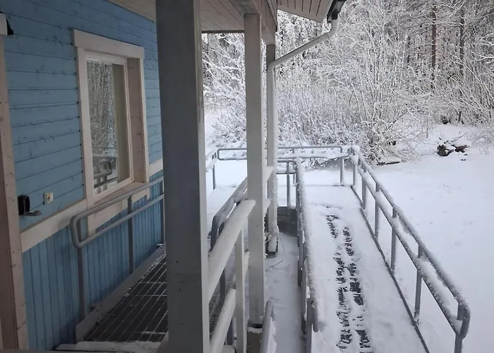 Traditional Finnish Lapland House At Wild Forest Backyard! 別荘
