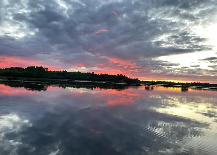 Traditional Finnish Lapland House At Wild Forest Backyard!